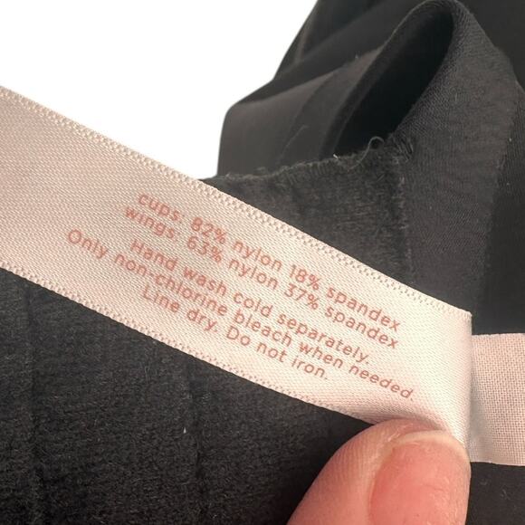 Cacique Black Nylon & Spandex Bra Size 44C - Picture 8 of 8